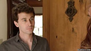 Piano professor ties and fucks college girl