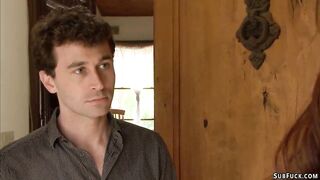Piano professor ties and fucks college girl