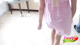 Fresh 18 Blonde Cara Dee Into The Middle