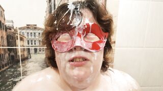 Bizzare Porn Russian Amateur BBW under Shower of a Fake