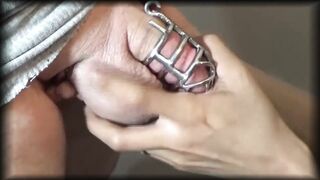 Latina mom Slutwife Locks Cuckold Husband in Chastity Cage (Episode 1)