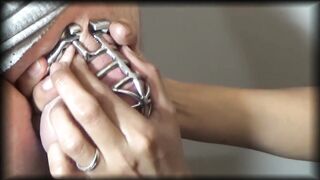 Latina mom Slutwife Locks Cuckold Husband in Chastity Cage (Episode 1)