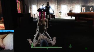 Alice Ride a Huge Penis inside Cowgirl Position. Fallout four Sex Mod