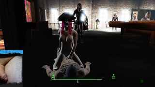 Alice Ride a Huge Penis inside Cowgirl Position. Fallout four Sex Mod