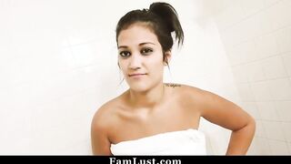 Pervert Step Brother Blackmails His Step Sister