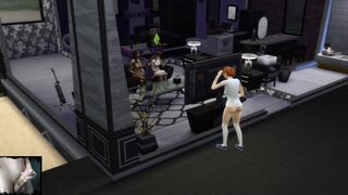 Red Head women Spies and Masturbates her Snatch. Cartoon Porn. Sims4 Sex Mod