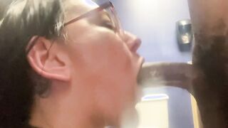 Sloppy Juicy Blowjob into Outdoors
