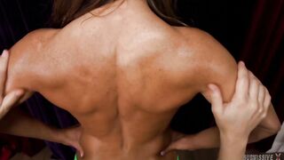 Sinn Sage Oils up Ariel X Muscular Body Having Fun with her and her Boobies - SubmissiveX