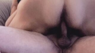 Close up BBW Ex-Wife Soak Snatch Ridding a Rough Penis