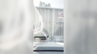 Boobs Shaking Vehicle Windows Washing!!!
