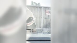Boobs Shaking Vehicle Windows Washing!!!