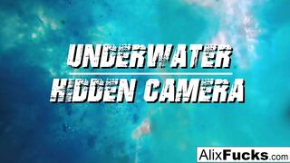 Alix Lynx & Jenna J. Ross are Recorded inside the Pool