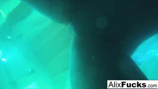 Alix Lynx & Jenna J. Ross are Recorded inside the Pool