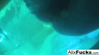 Alix Lynx & Jenna J. Ross are Recorded inside the Pool