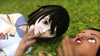 Black beauty & Babe Dark Hair | 3D Lesbo Sex Video