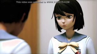 Black beauty & Babe Dark Hair | 3D Lesbo Sex Video