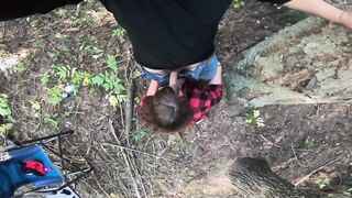 Sneaking away for the best Oral Sex into the North Woods!