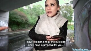 Outdoor Agent Bae with an outrageously Bombshell body fucks a