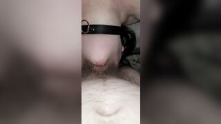 Daddy Chained me Down, Blindfolded, and Put his Cock inside my Throat.