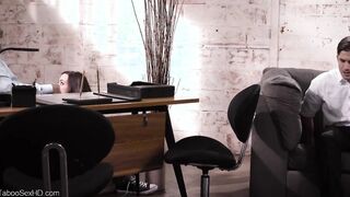 Dad nailed his secretary inside front of his son