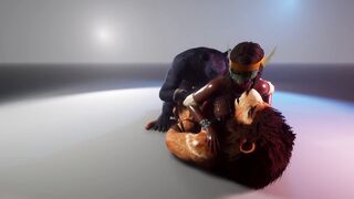Double Penetration with Furrys 3D