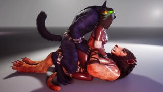 Double Penetration with Furrys 3D