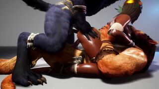 Double Penetration with Furrys 3D