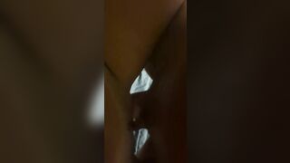 Close up point of view Quickie! Cum on her Pierced Cunt