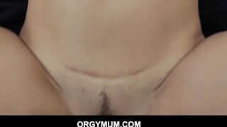 hot mom stepmother Eva Huge has her vagina on fire