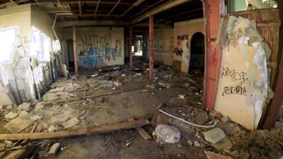 Enjoyed her Hubby's Cum inside an Abandoned Pool (Pegging)