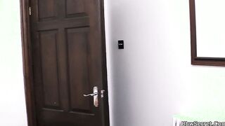 women Caught Inked Blonde BBW Ride his Penis!