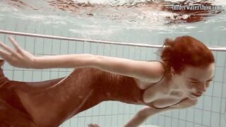 Gazel Podvodkova tiny hooters stunning butt underwater