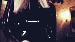 Eva Rubber Play with a Cock Sweet Spot CBT Sex Toys BONDAGE Kink Fem Dom Bdsm cougar Old Lover Blonde