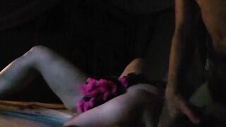 Goddess blonde into tutu takes it deep