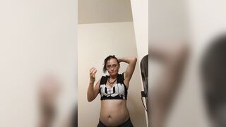 Blonde Bimbo inside Toilet