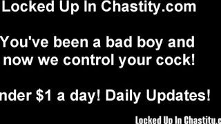 Chastity Domination Bondage and Wrecked Orgasm Female Domination Porn