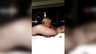 Las Vegas Head for Tatted Man Slutty Blonde cougar