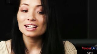 Filthy British Voyeur Rubbing Clitoris while Watching Bro Jerk