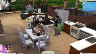 The Ex-Wife is Cheating on her Hubby with a Next Door. on the Kitchen Table. Anime Porn. Sims4 Sex MO