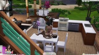 The Ex-Wife is Cheating on her Hubby with a Next Door. on the Kitchen Table. Anime Porn. Sims4 Sex MO