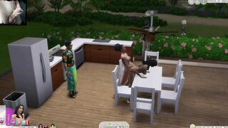 The Ex-Wife is Cheating on her Hubby with a Next Door. on the Kitchen Table. Anime Porn. Sims4 Sex MO