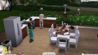 The Ex-Wife is Cheating on her Hubby with a Next Door. on the Kitchen Table. Anime Porn. Sims4 Sex MO