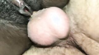 Beating her Juicy Chocolate Twat from behind