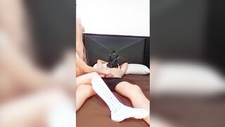 my cousin and I trying to fucked after class, creampied