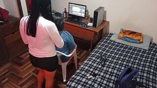 cuckold wifey talks to her friend while I pounded her