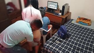 cuckold wifey talks to her friend while I pounded her