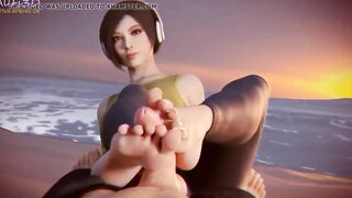 【MMD R-18 yo SEX DANCE】NAUGHTY TOES SWEET TOES MASTURBATION 甘い喜び [MMD]