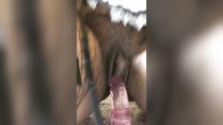 Fat Cunt Riding Sex Toy until she Squirts