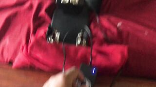 Insane Machine Pounded while Smoking Squirting