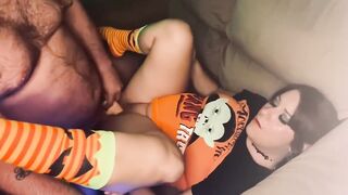 Scary Sex Tape Turns inside double penetration